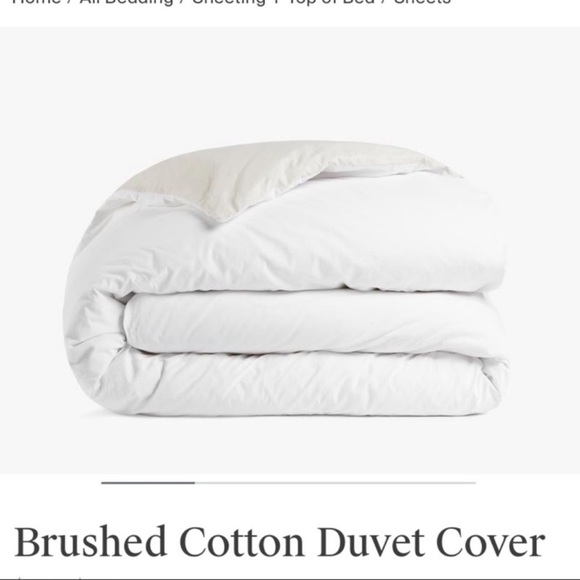 Parachute Bedding Parachute Brushed Cotton Duvet Cover Ivorywhite